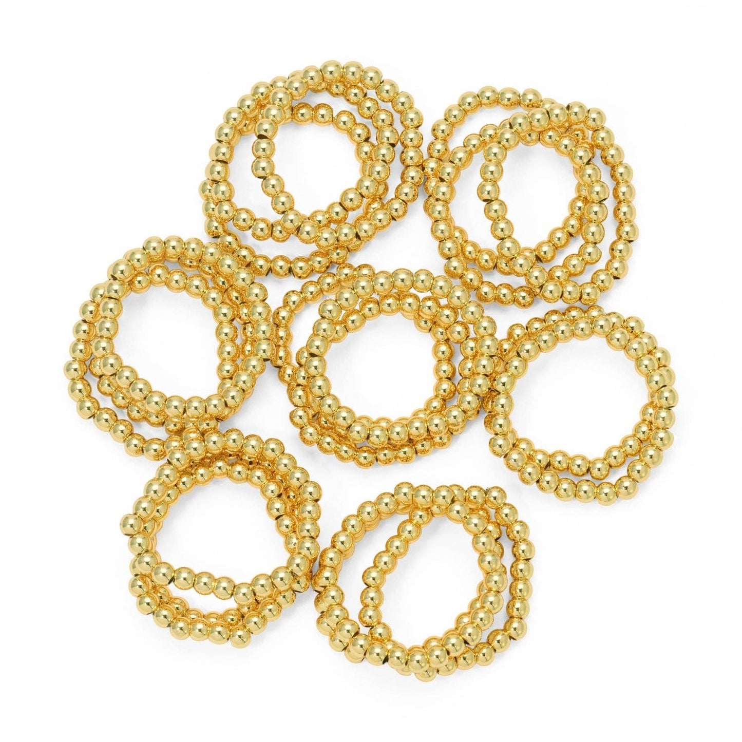 Splendid Iris - Beaded Stretch Rings