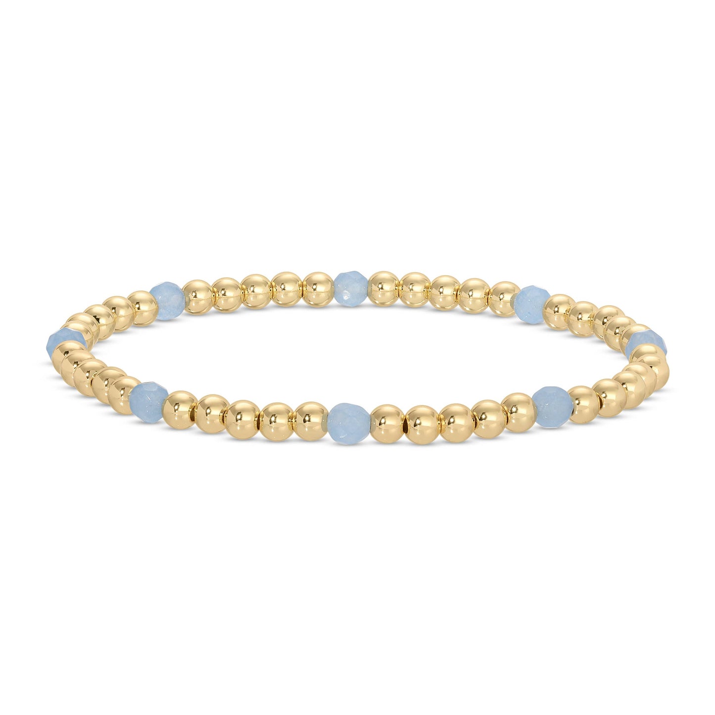 3297- Stretch Beaded Bracelet Stone Accents
