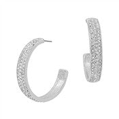 Rhinestone Hoop Earring