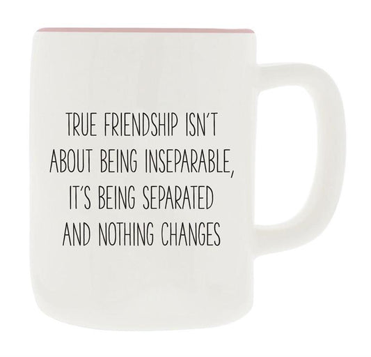 Custom Ceramic Mug Organic True Friendship