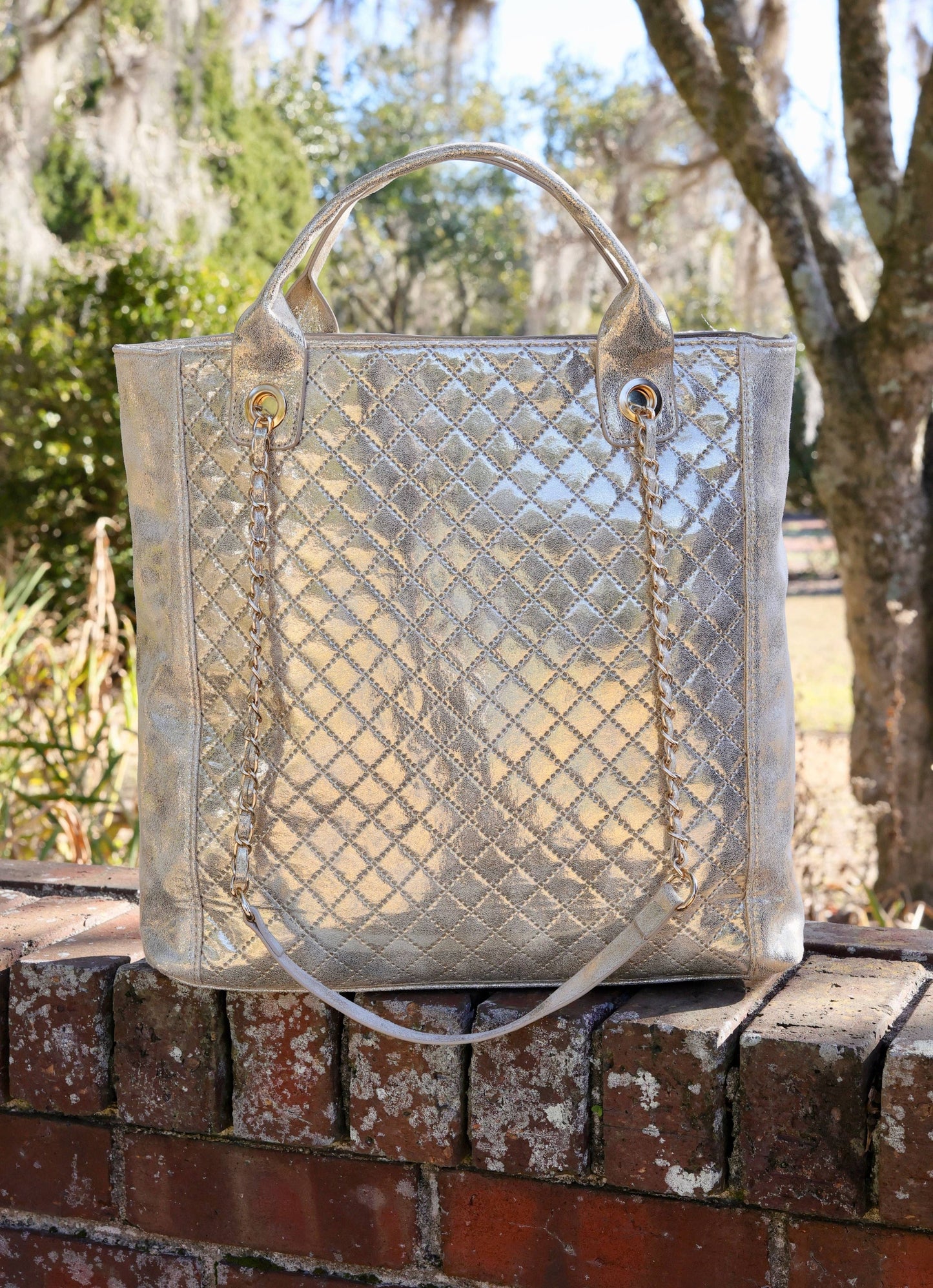 Caroline Hill - Kinzley Tote CHAMPAGNE POP