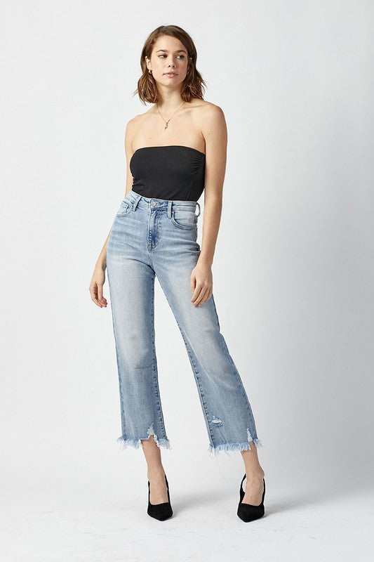 HIGH WAISTED CROP STRAIGHT