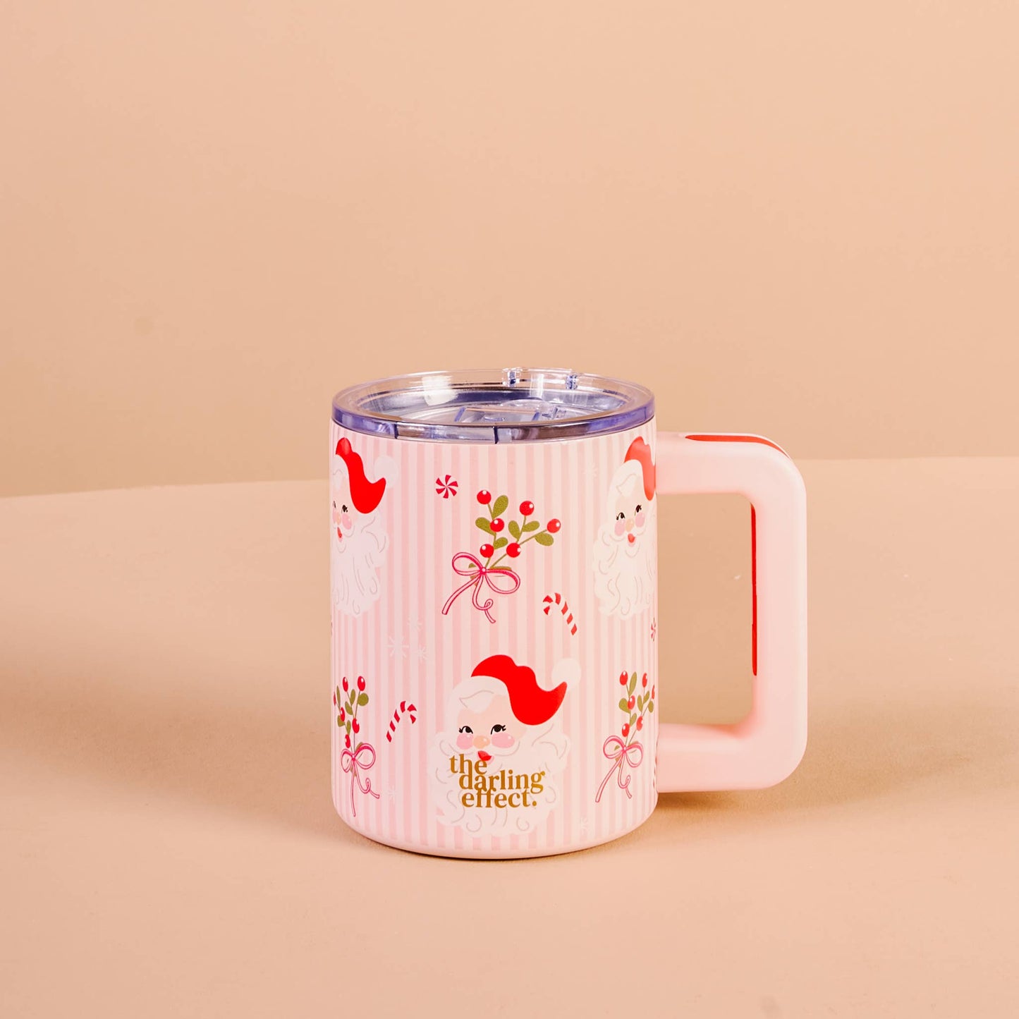 The Darling Effect - 14 oz Insulated Mug-Holly Jolly Santa