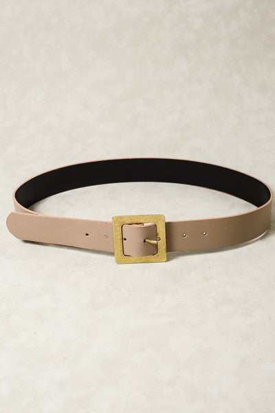 Classic Oversized Square Buckle Belts