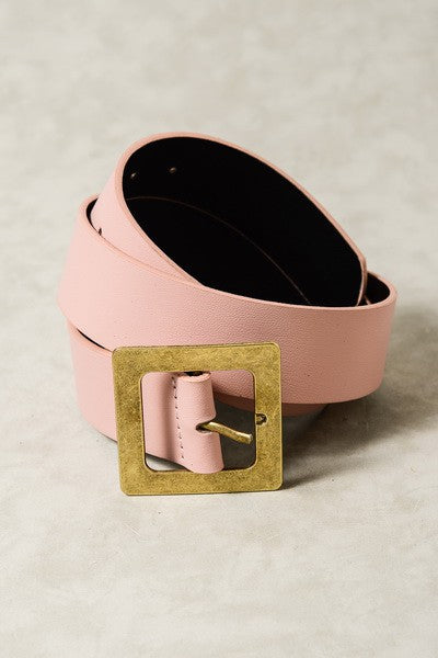 Classic Oversized Square Buckle Belts