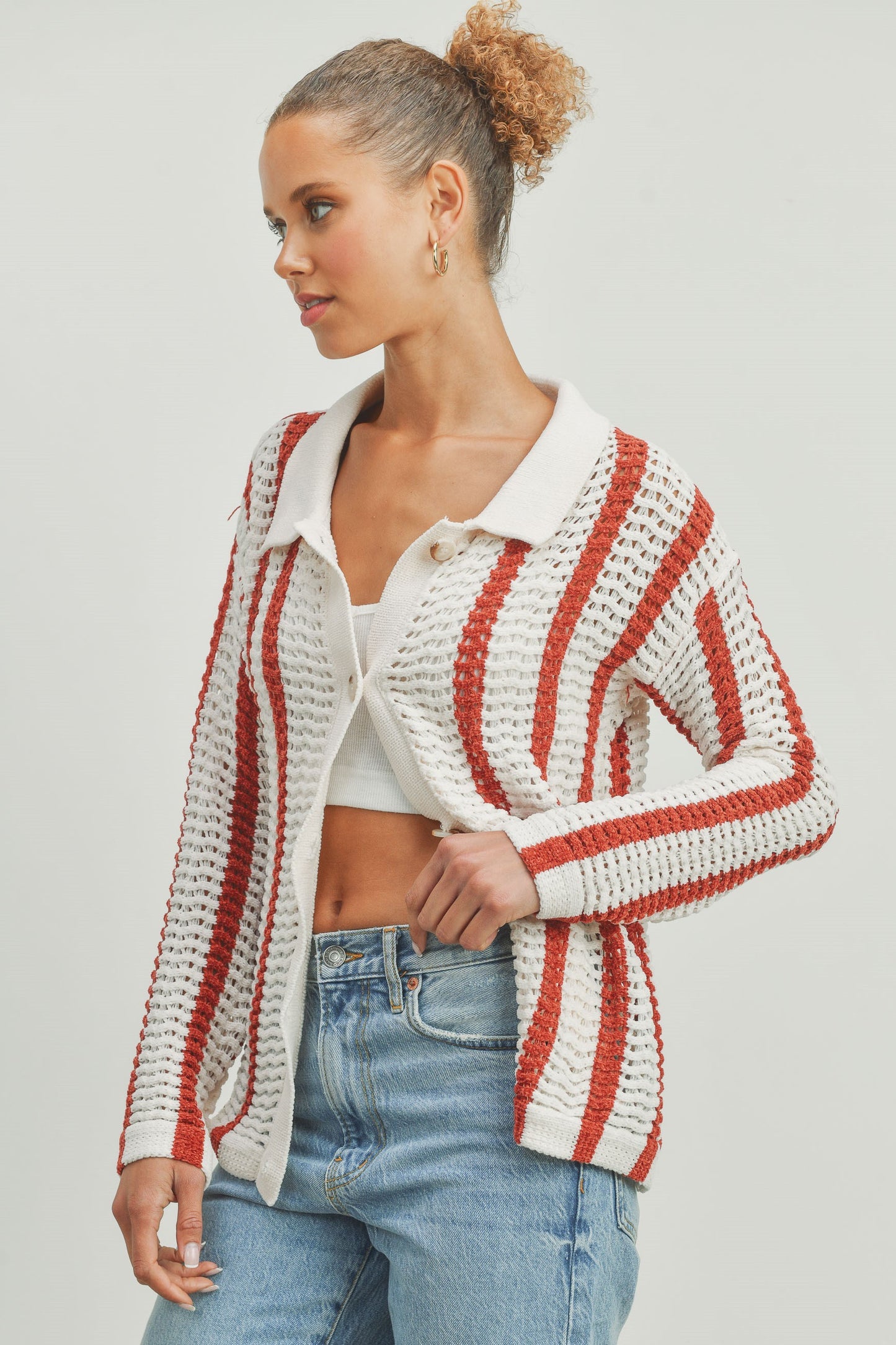 OVERSIZED CHENILLE CARDIGAN