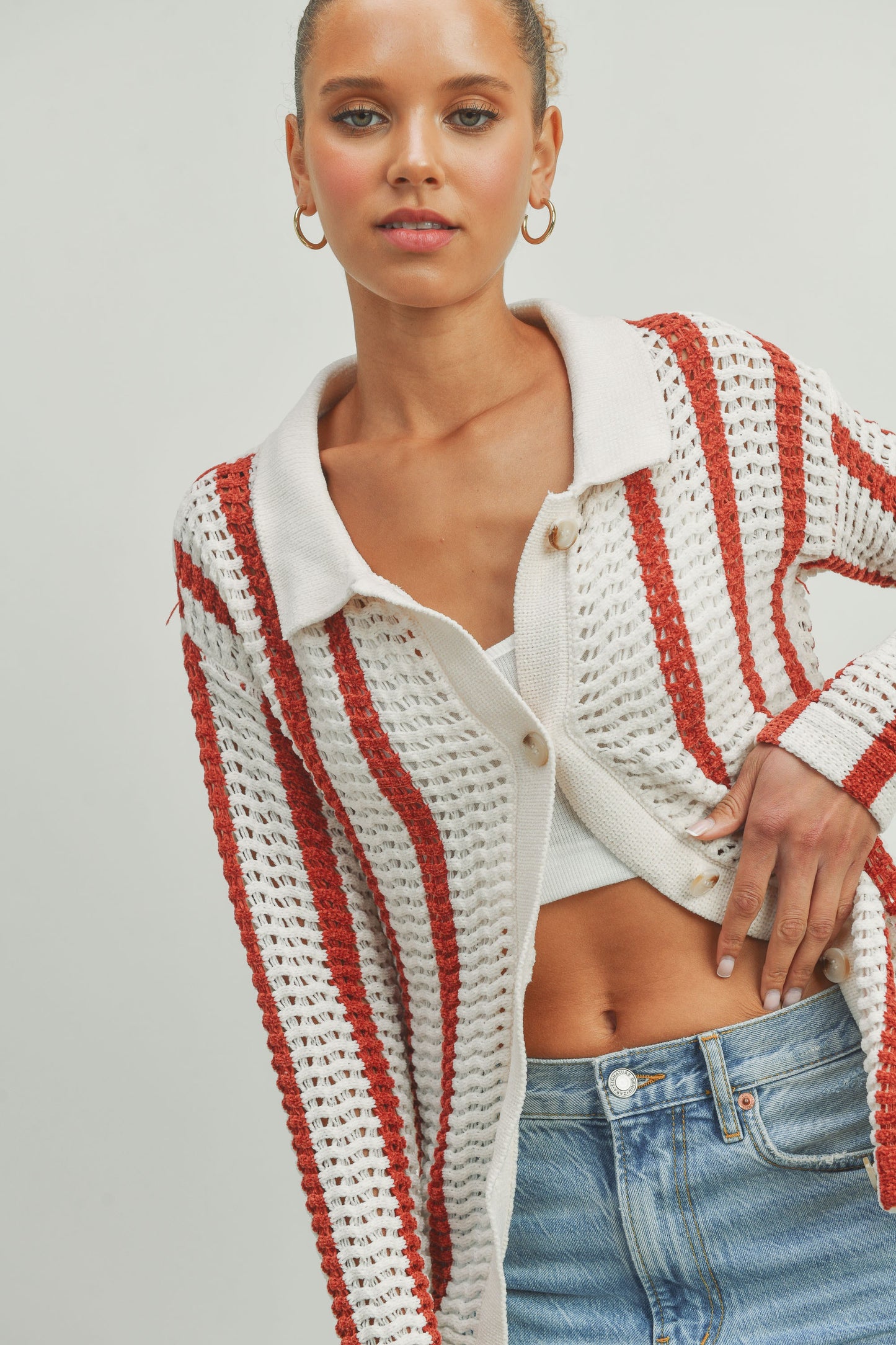 OVERSIZED CHENILLE CARDIGAN