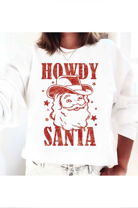 Howdy Santa Graphic Sweatshirt