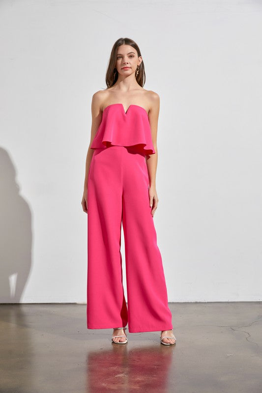 Off Shoulder Jumpsuit-Drop Ship