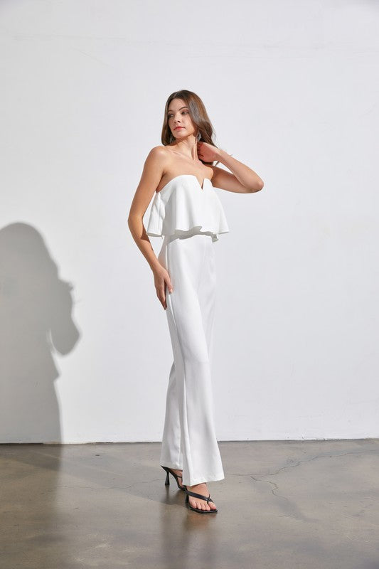 Off Shoulder Jumpsuit-Drop Ship