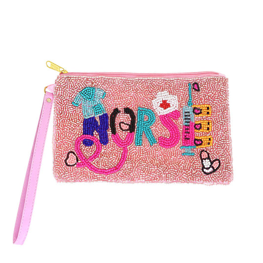 HEALTHCARE NURSE APPRECIATION WRISTLET COIN BAG