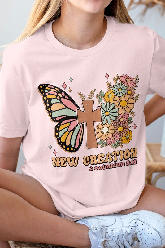 New Creation, 2 Corinthians 5.17, Graphic Tee-Drop Ship