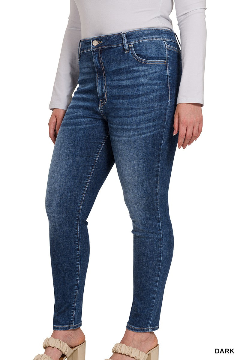 Plus High Waist Skinny Jegging Jeans