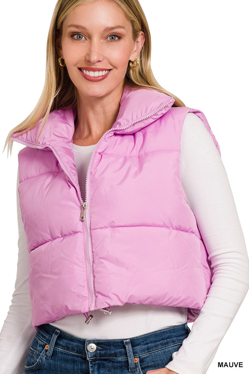 PUFFER CROPPED VEST