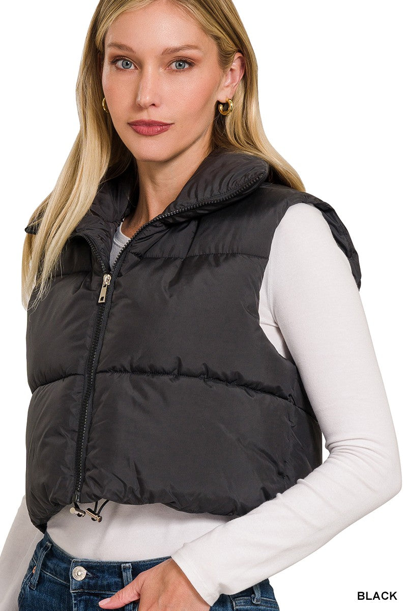 PUFFER CROPPED VEST