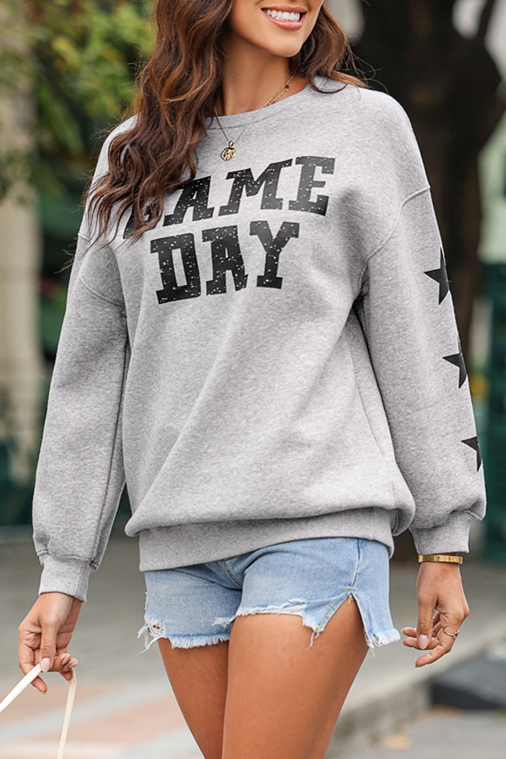 Black Game Day Graphic Sweatshirt