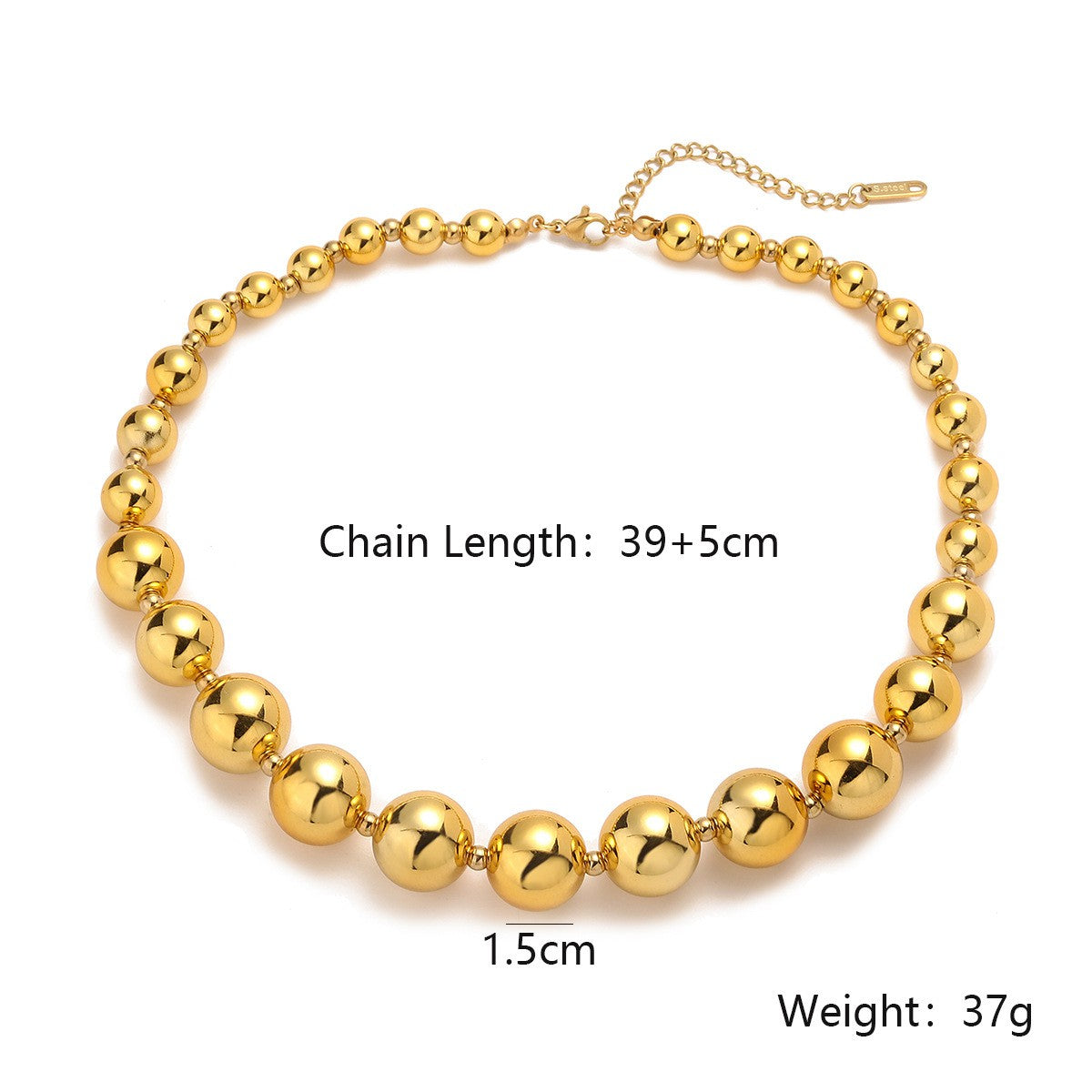 Tarnish free gold plated necklace