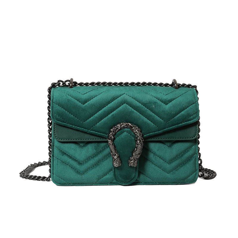 Ava velvet look shoulder crossbody bag