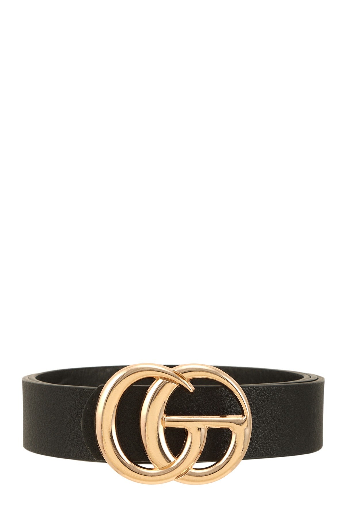 CC Classic Faux Leather Belt with GO Buckle