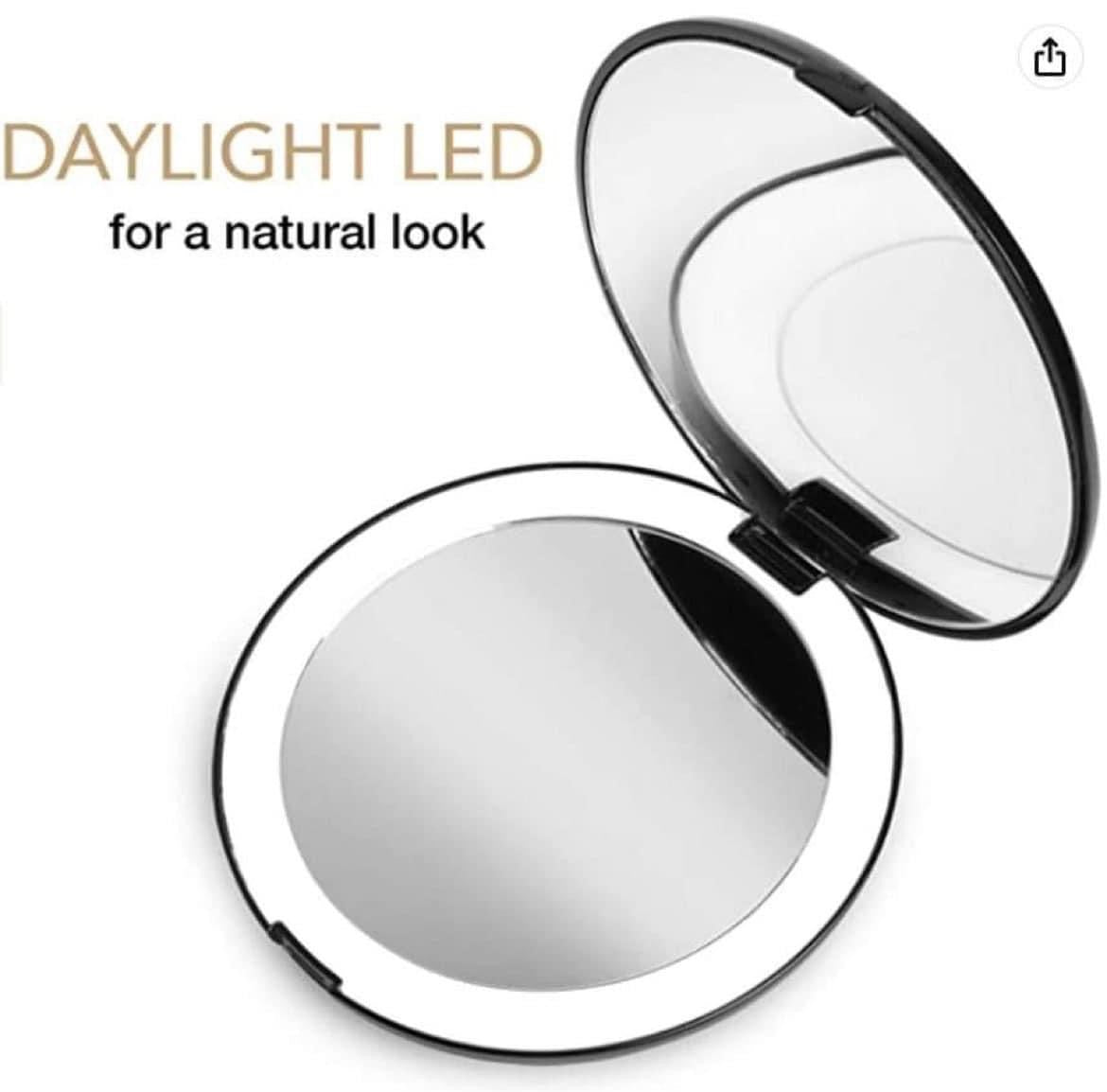 Portable led compact mirror