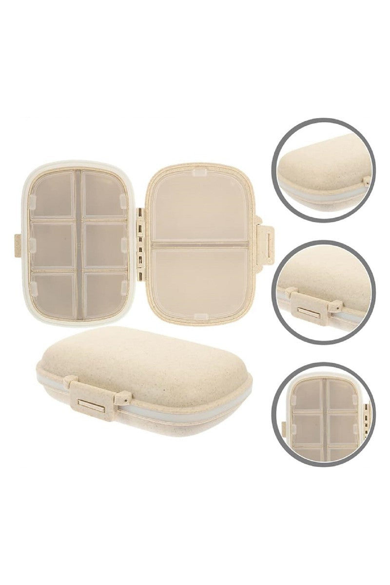 8 COMPARTMENTS TRAVEL PILL ORGANIZER BOX BPA FREE