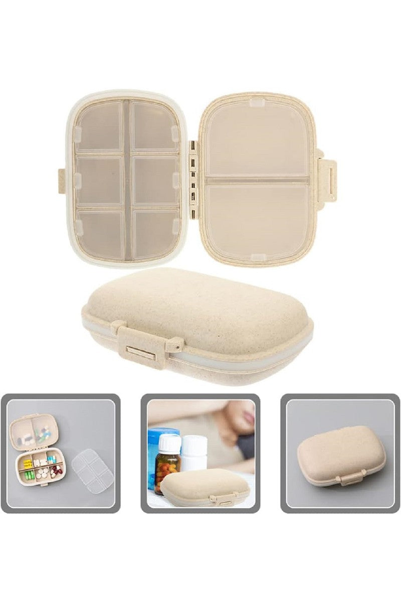 8 COMPARTMENTS TRAVEL PILL ORGANIZER BOX BPA FREE