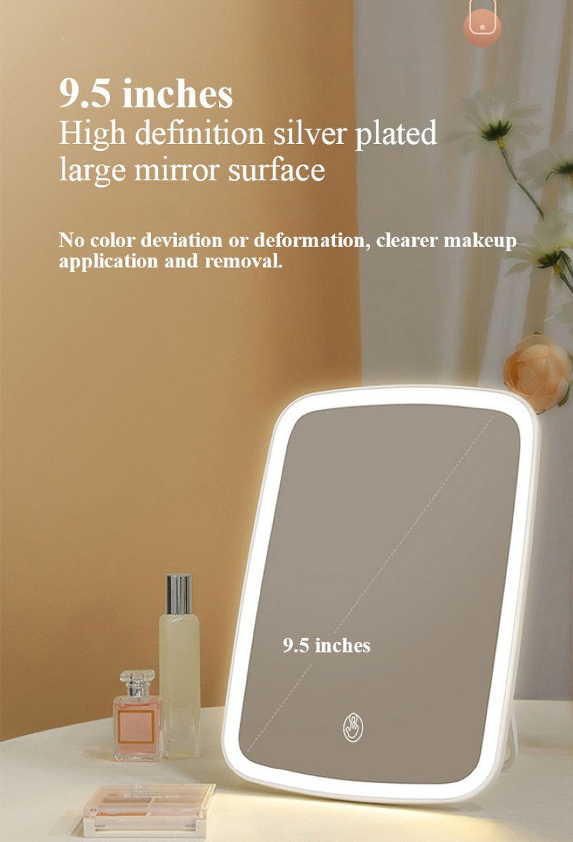 PORTABLE DESKTOP LED MAKEUP VANITY MIRROR