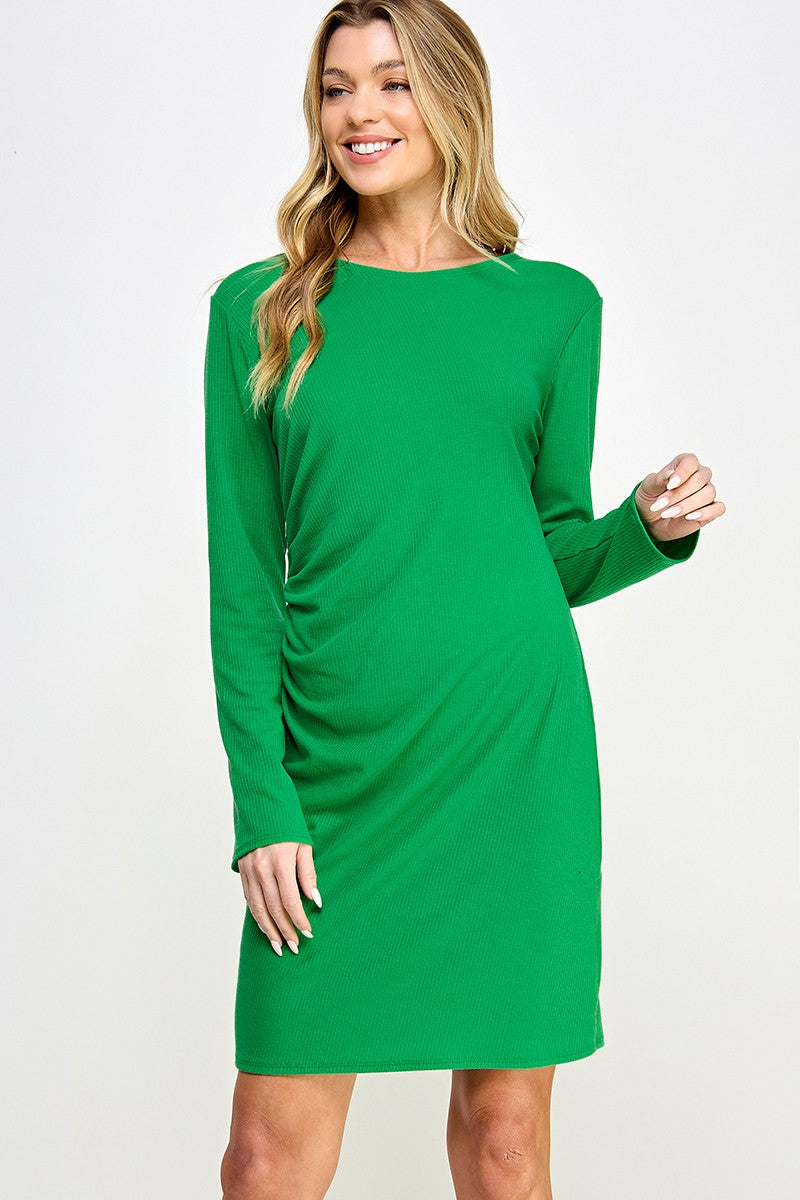 Solid Rib Dress