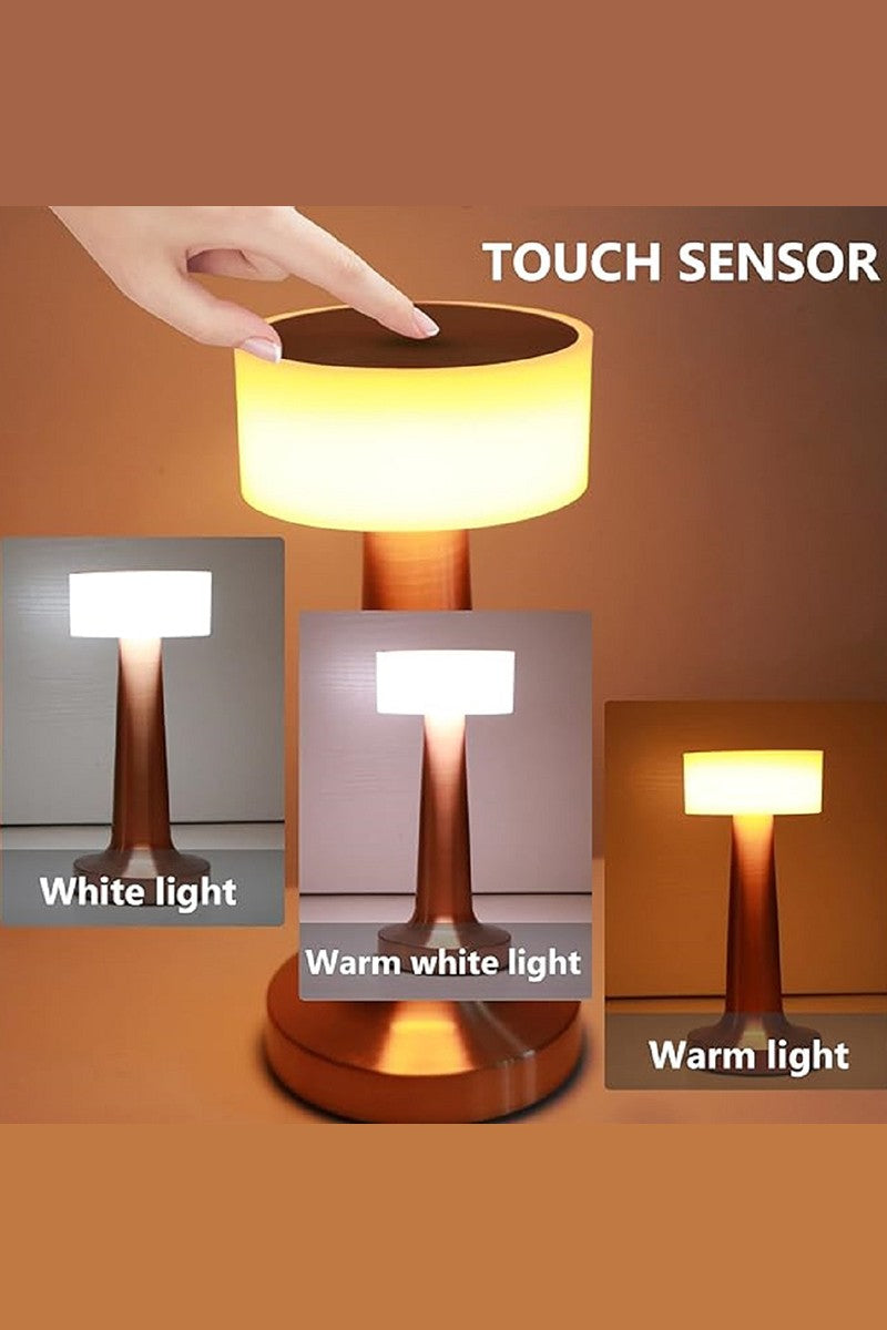 Retro Cordless Touch Control Led Night Lamp