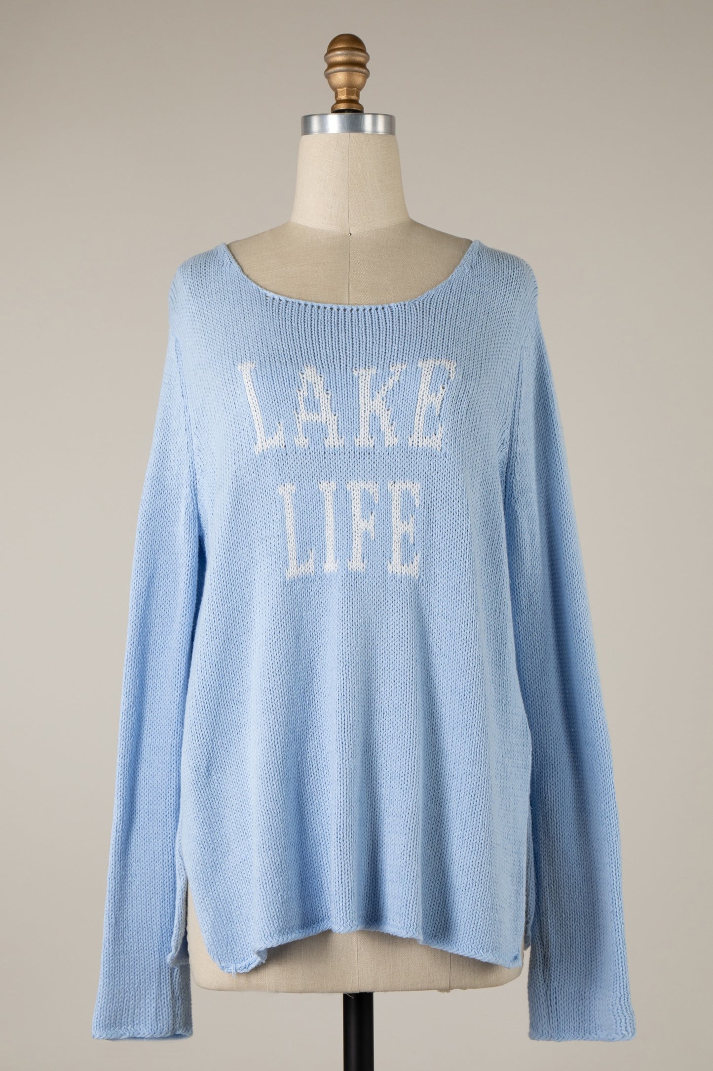 LAKE LIFE LIGHTWEIGHT KNIT SWEATER