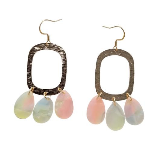 Ophelia Earrings - Iridescent Neon