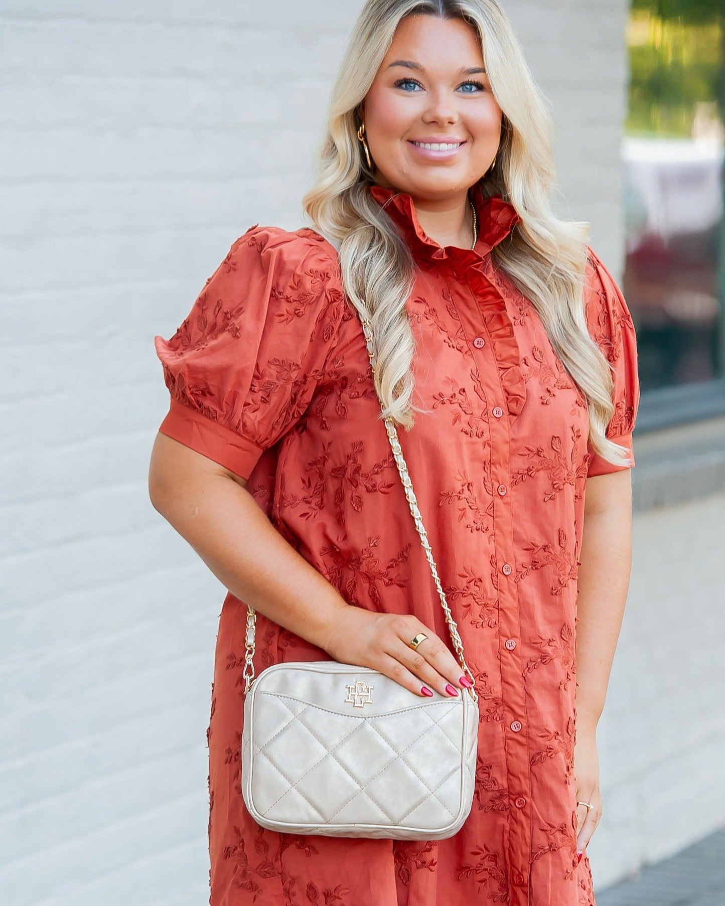 Caroline Hill - Fiona Crossbody Gold Shimmer LD