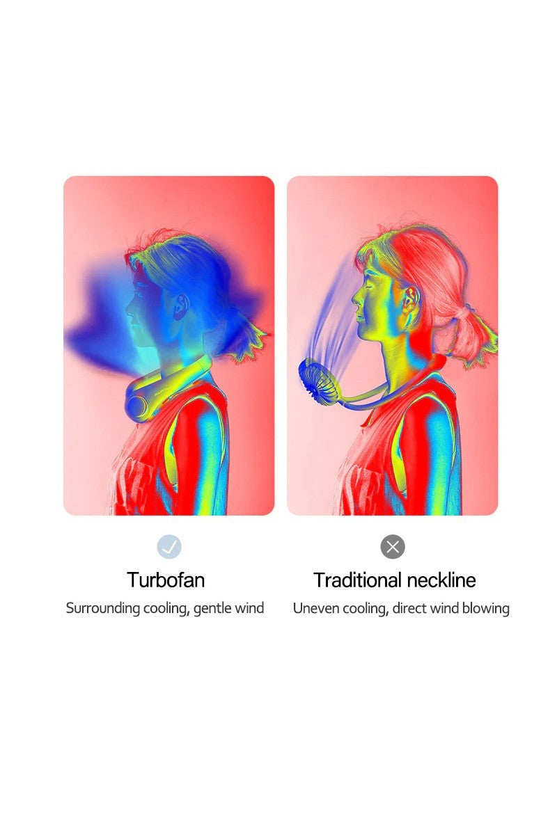 Portable Hands-free Bladeless Neck Fan