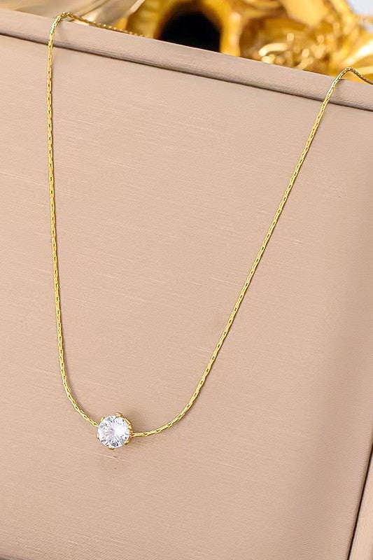 18k Stainless Steel Tarnish Free Classic Necklace