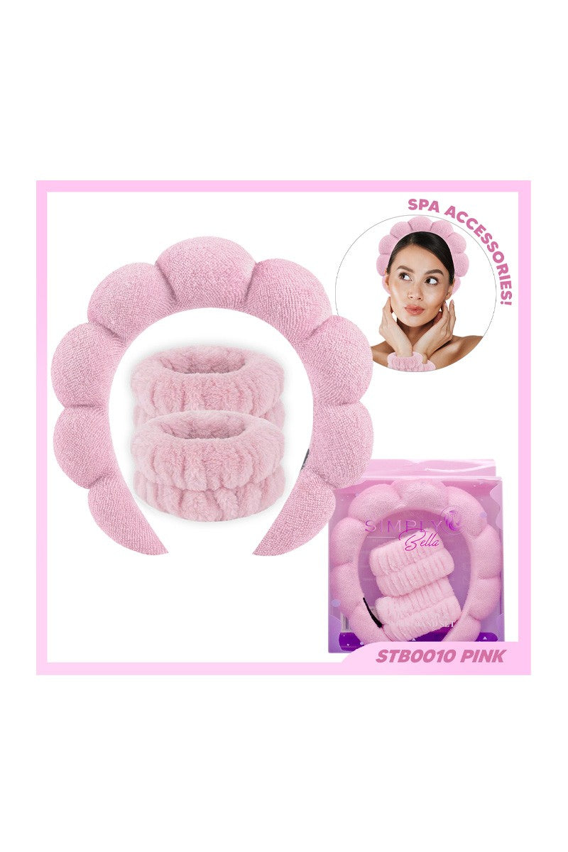 Simply Bella Spa Headband & Wristband Set