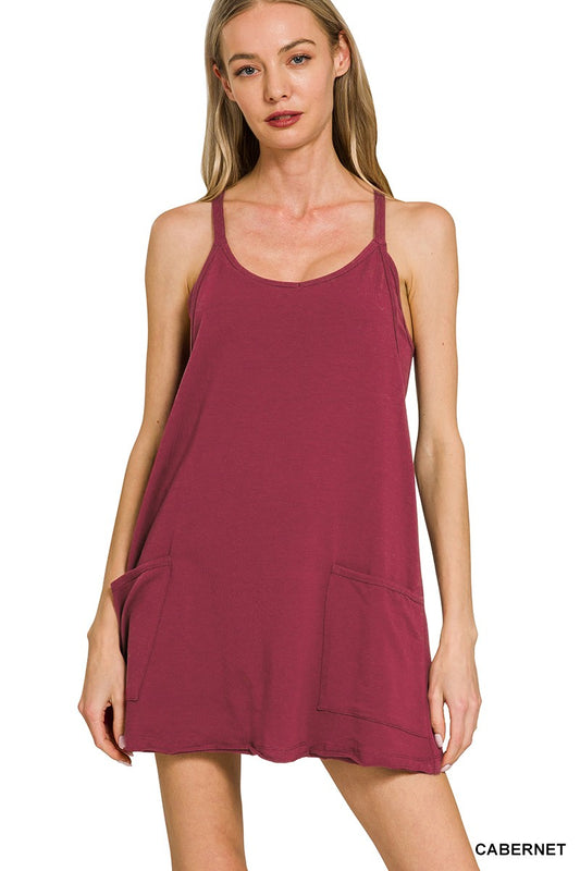 Mini Dress With Built-in Romper Liner