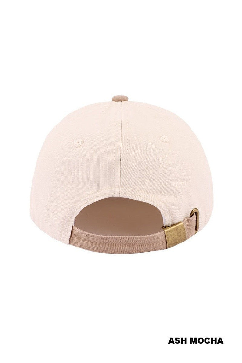 COQUETTE Bow Two tone Canvas Cotton Cap