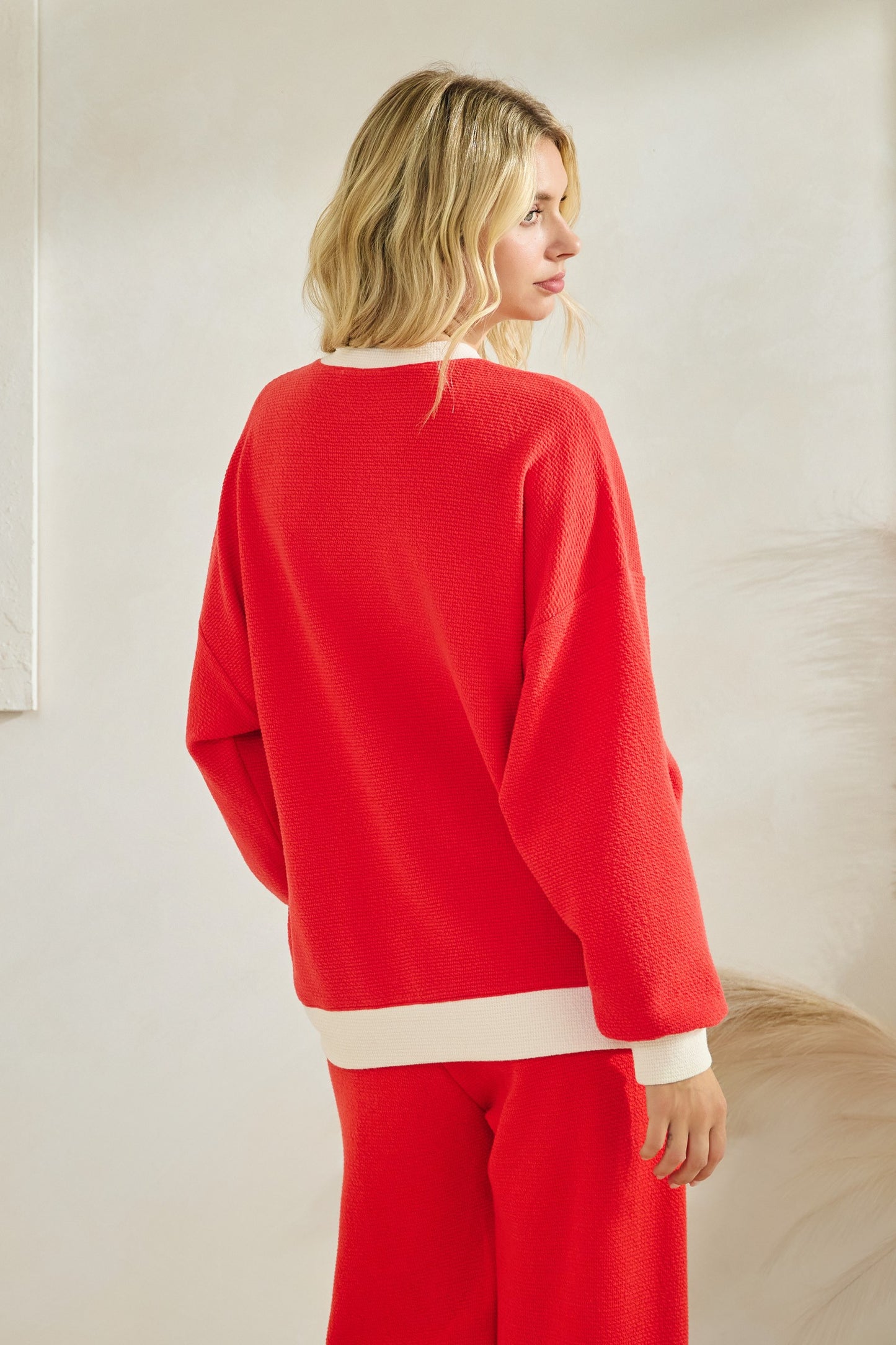 CLOUDY KNIT MERRY RINGER SWEATSHIRT