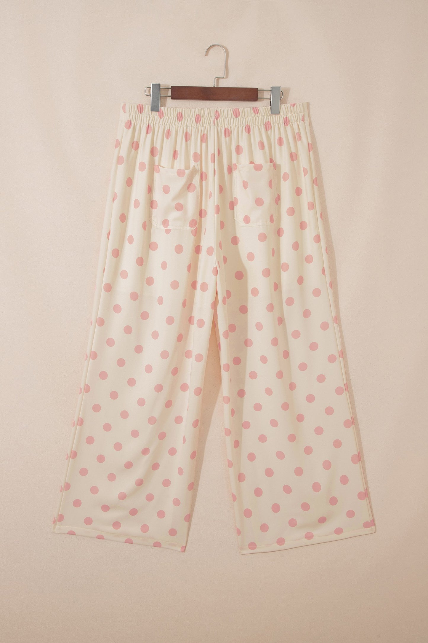 Casual Polka Dot Wide Leg Pants