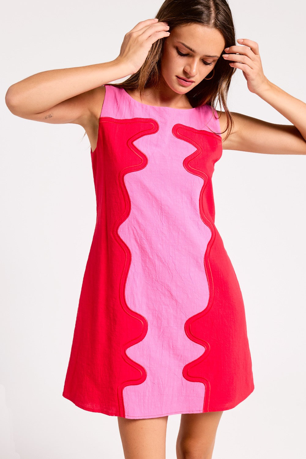 Wavy Pop Shift Dress