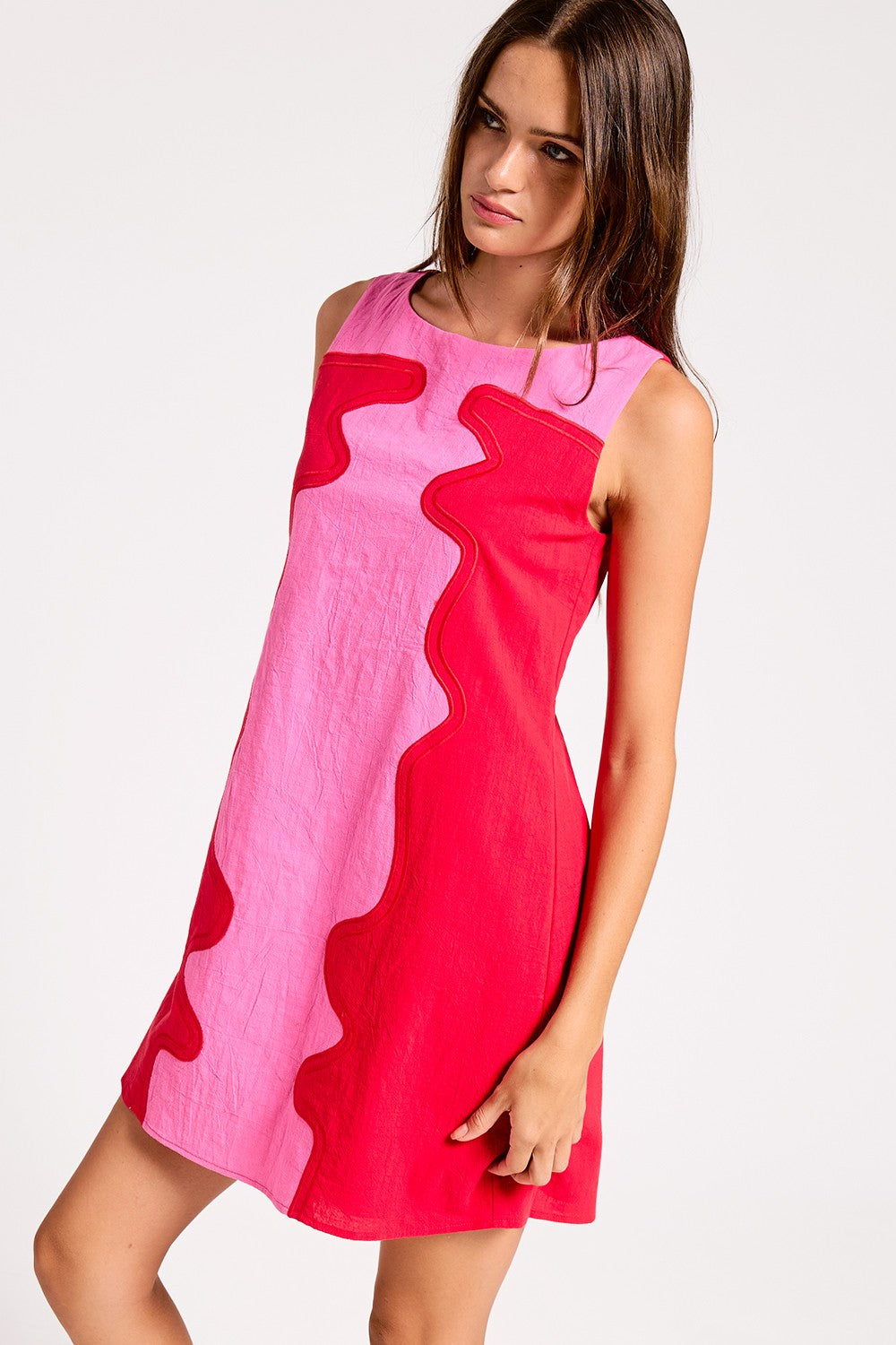 Wavy Pop Shift Dress