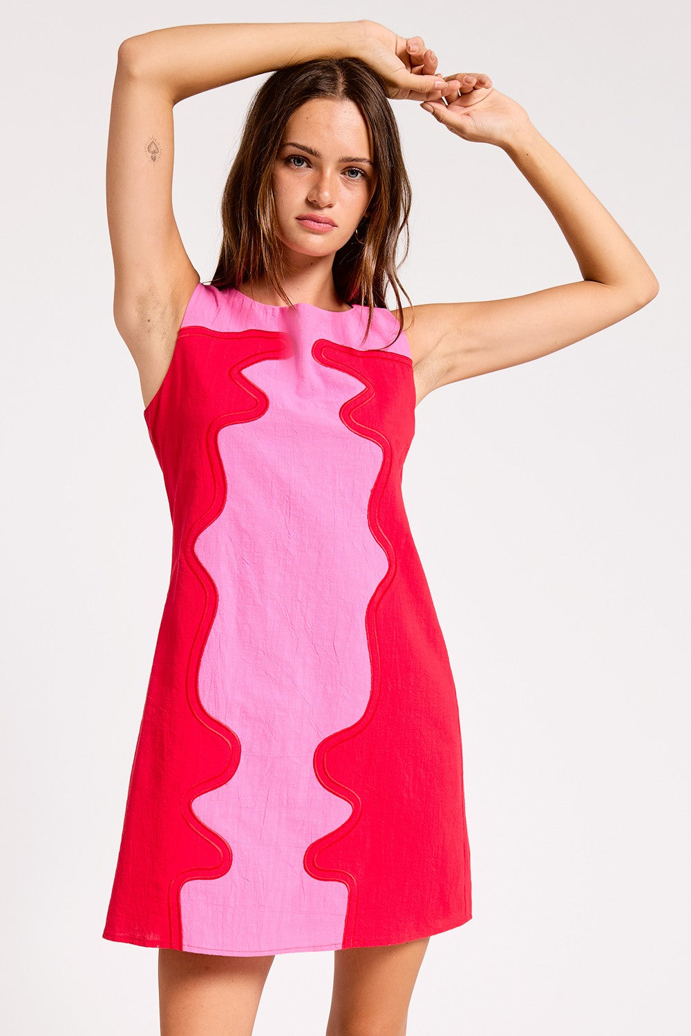 Wavy Pop Shift Dress