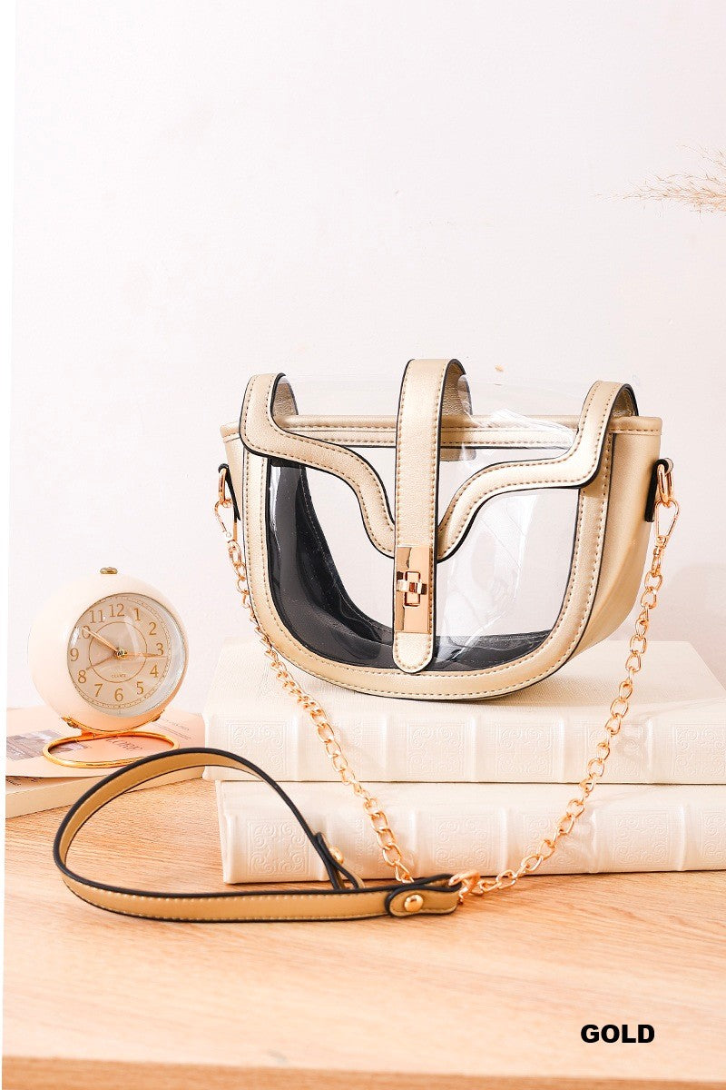 Premium Clear Transparent Saddle Bag