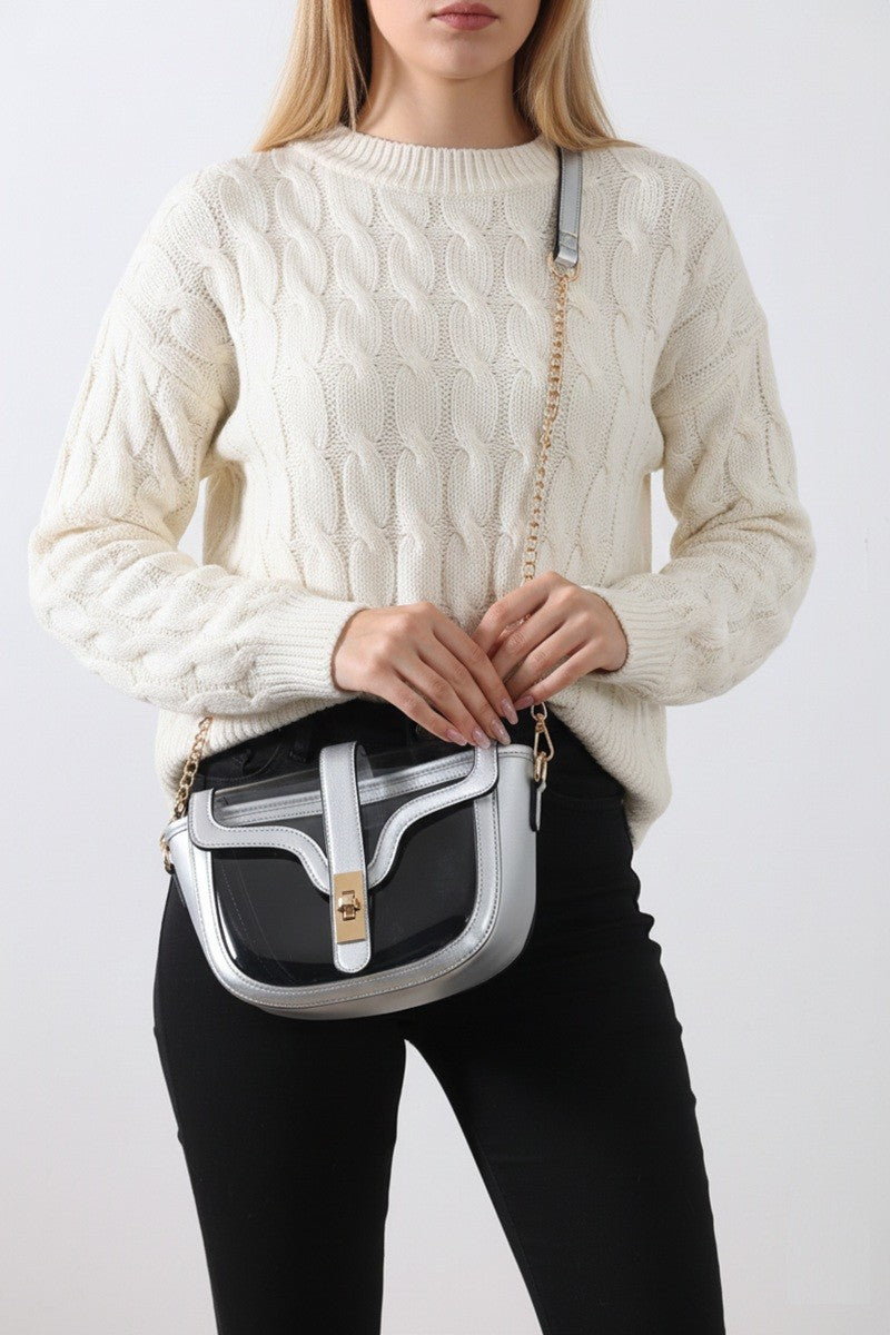 Premium Clear Transparent Saddle Bag