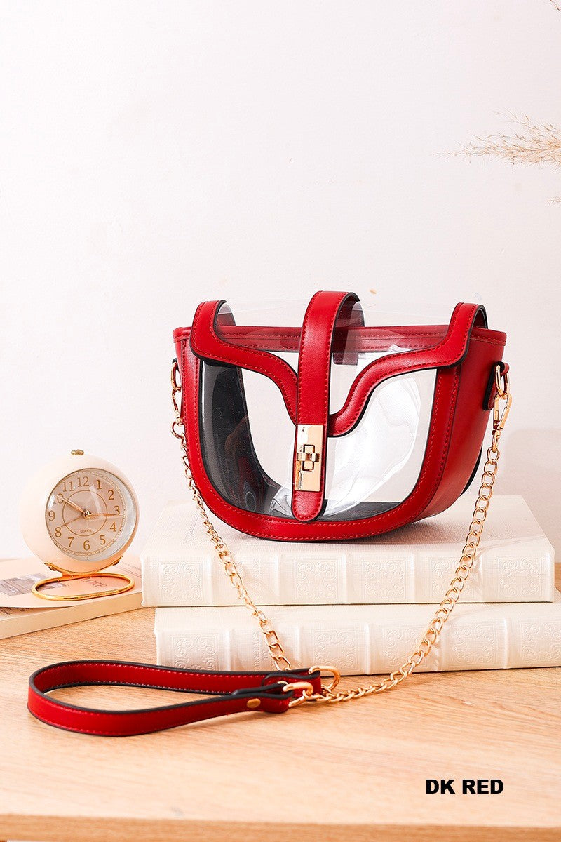 Premium Clear Transparent Saddle Bag