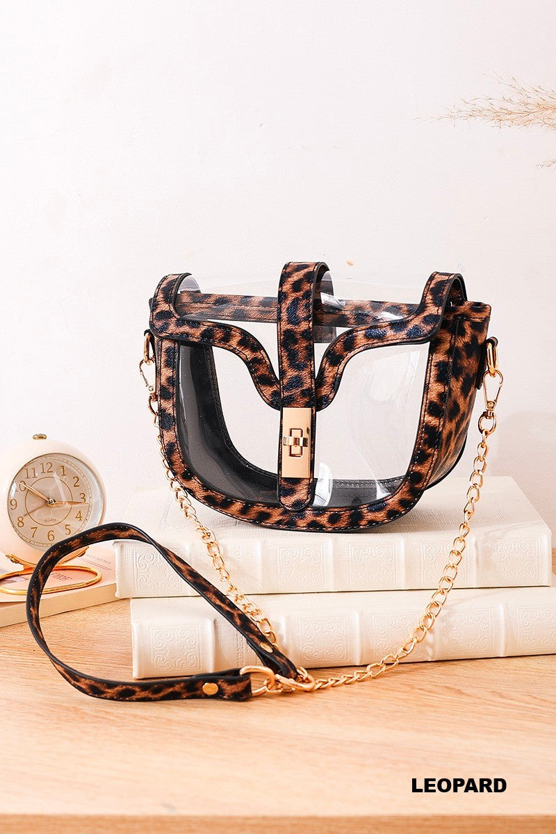 Premium Clear Transparent Saddle Bag