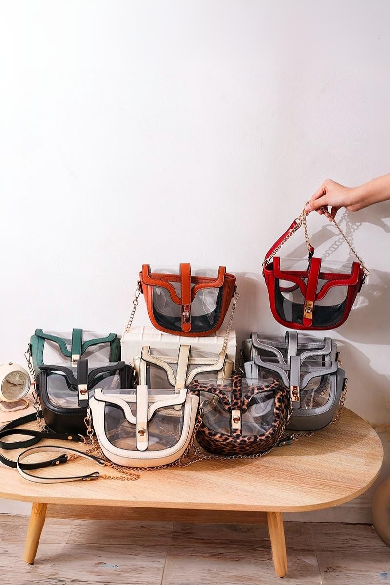 Premium Clear Transparent Saddle Bag