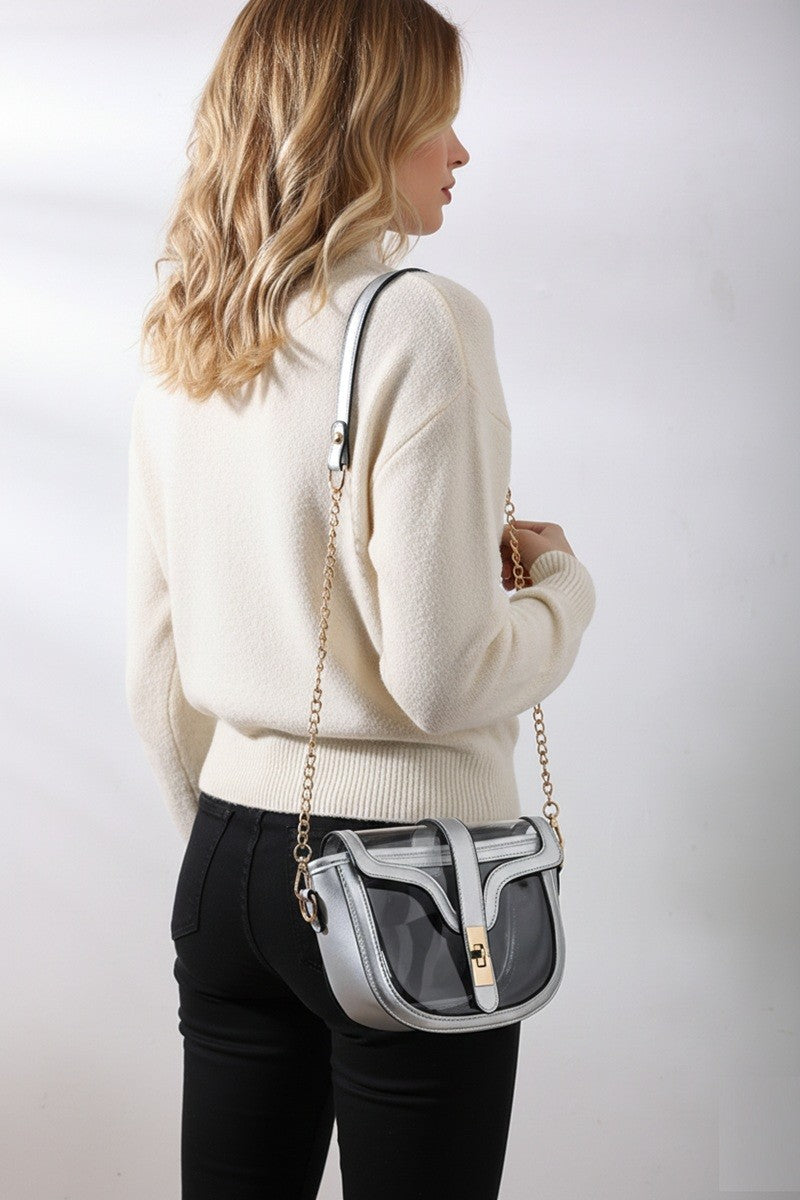 Premium Clear Transparent Saddle Bag