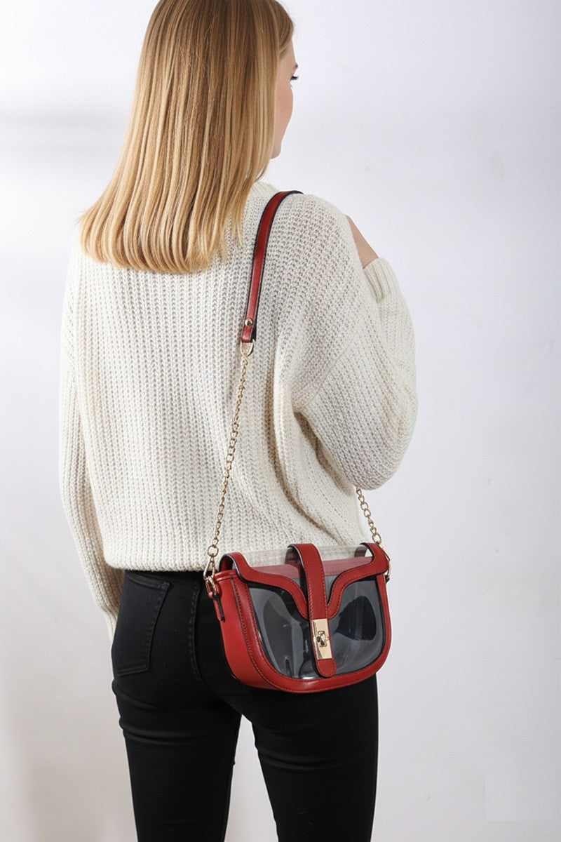 Premium Clear Transparent Saddle Bag