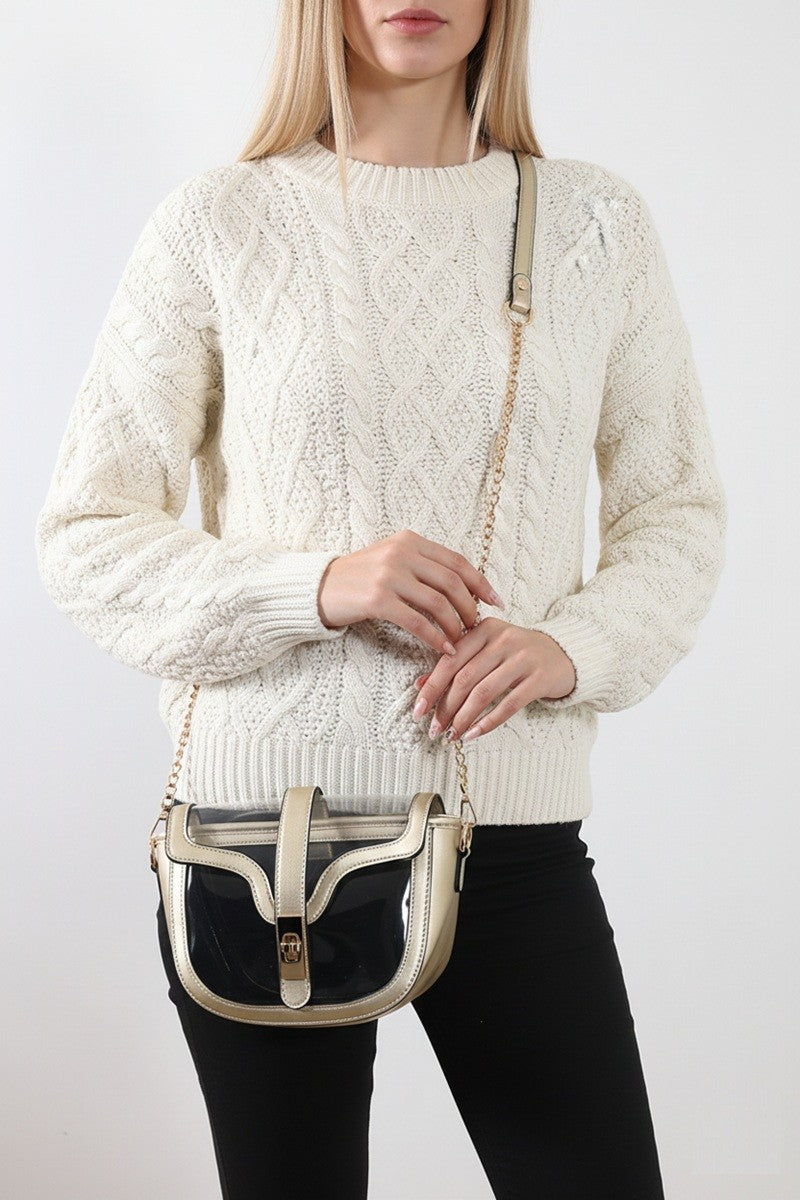 Premium Clear Transparent Saddle Bag